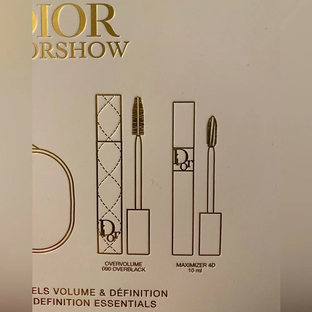 Diorshow Over volume mascara & maximizer set 090 overblack brand new unused